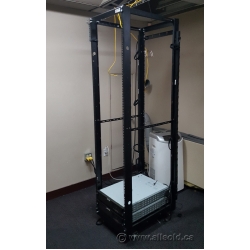 Hammond 44U 4 Post Open Server Equipment Rack, UPS x2